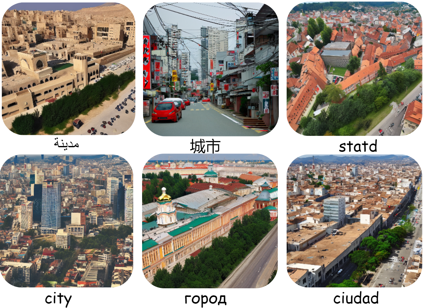 city images in different languages